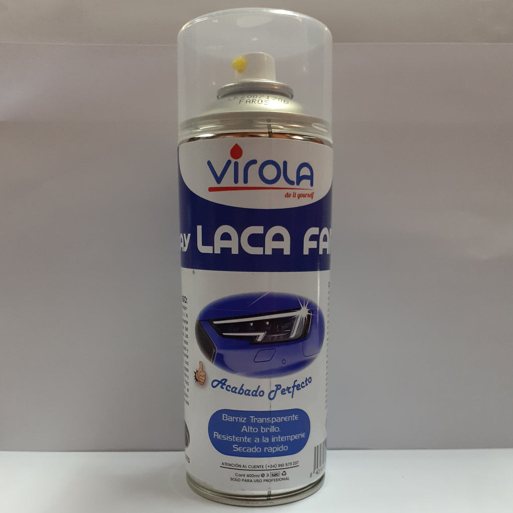 Spray Laca Restaurar Faros Alta Calidad. Barniz Acrílico 1c B-5001